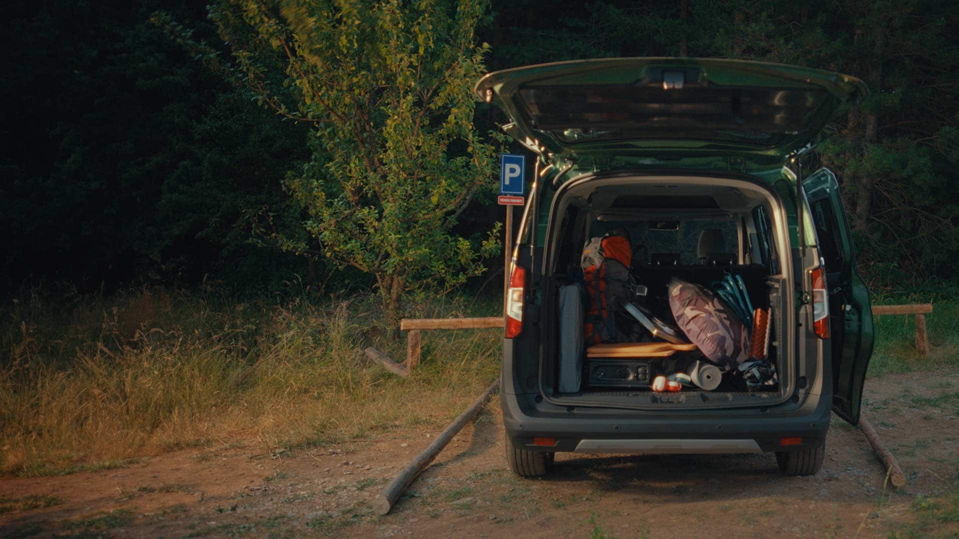 Bagageira do Ford Tourneo Courier