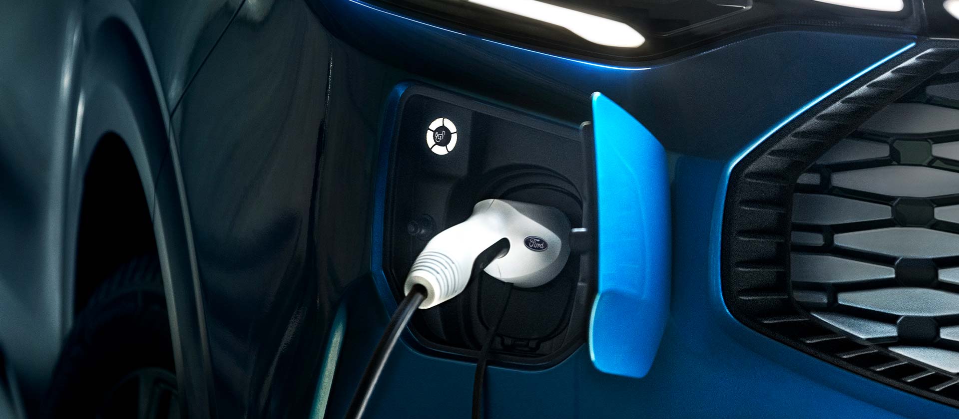 E-Tourneo Custom plugged into a charger