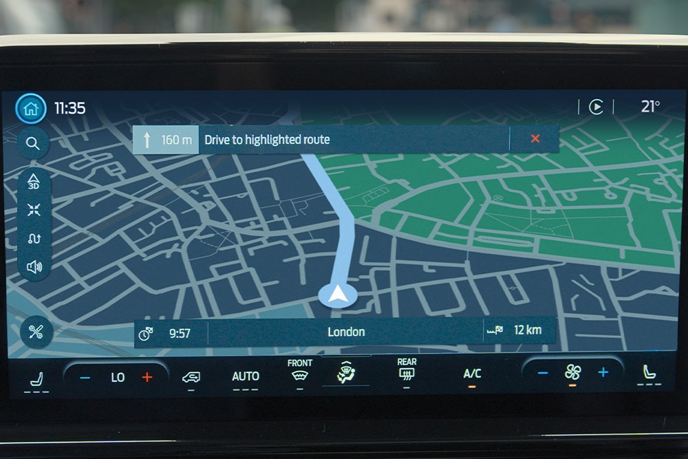 Connected navigation in the All-New Tourneo Custom